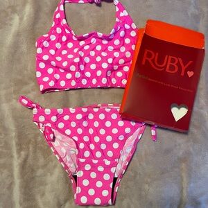 Pink Polka Dot Bikini Set